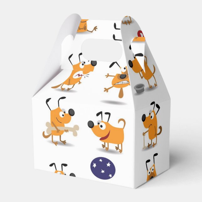 Funny Puppy - Gable Favour Box (Front Side)