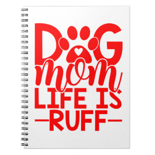 Funny Puppy Rescue Mum Gift Cute Dog Notebook