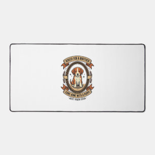 Funny Puppy Shirt Asked for Brother Got a Puppy Vi Desk Mat