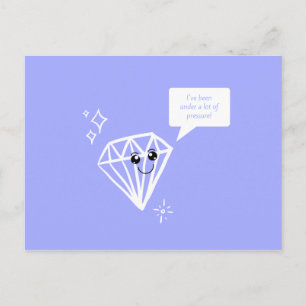 Funny Purple Diamond Postcard