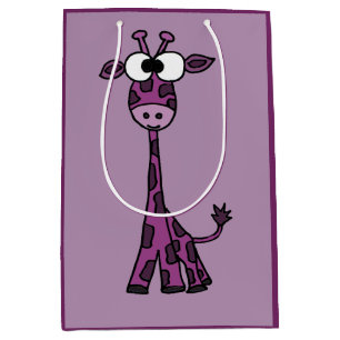 Funny Purple Giraffe Gift bag