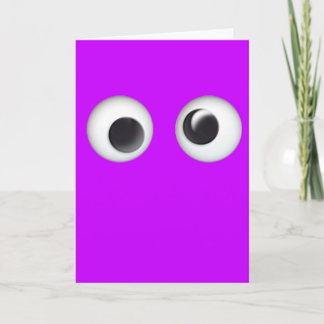 Funny Purple Kids Candy Maze Halloween Card (Front)