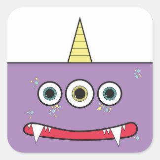 Funny Purple Monster stickers