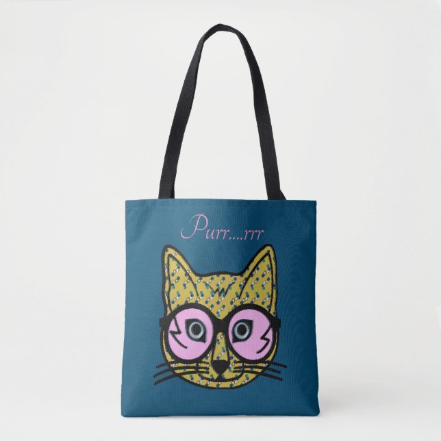 Funny Purr Ct Tote Bag (Front)