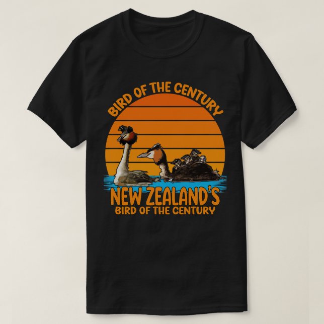 Funny Puteketeke New Zealands Bird Of The Century  T-Shirt (Design Front)