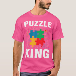 Funny Puzzle King Jigsaw Puzzles Math Lover T-Shirt