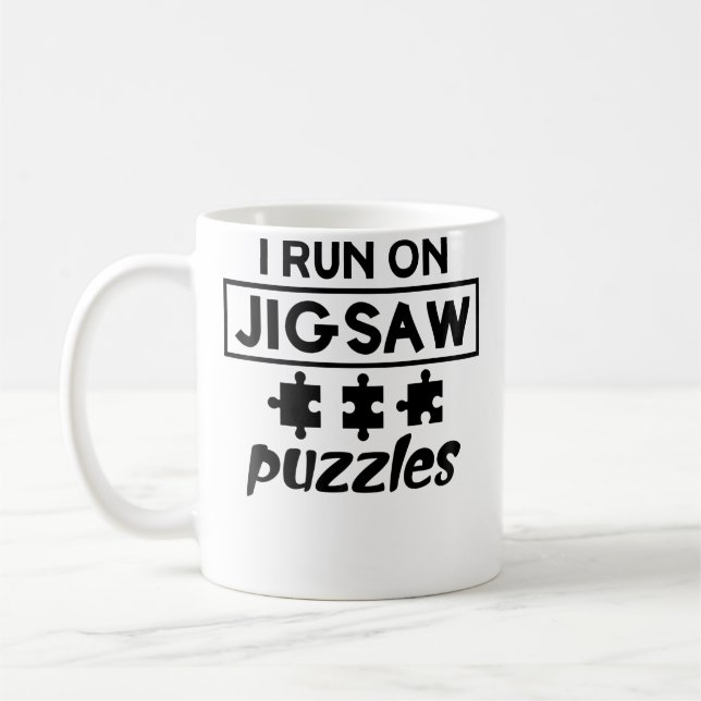 Funny Puzzle Lover Coffee Mug (Left)