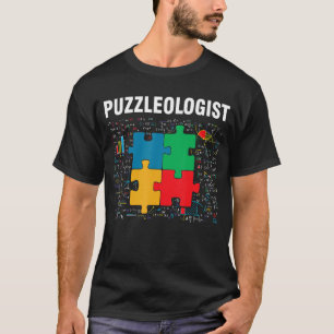 Funny Puzzleologist Jigsaw Puzzles Math Lover T-Shirt
