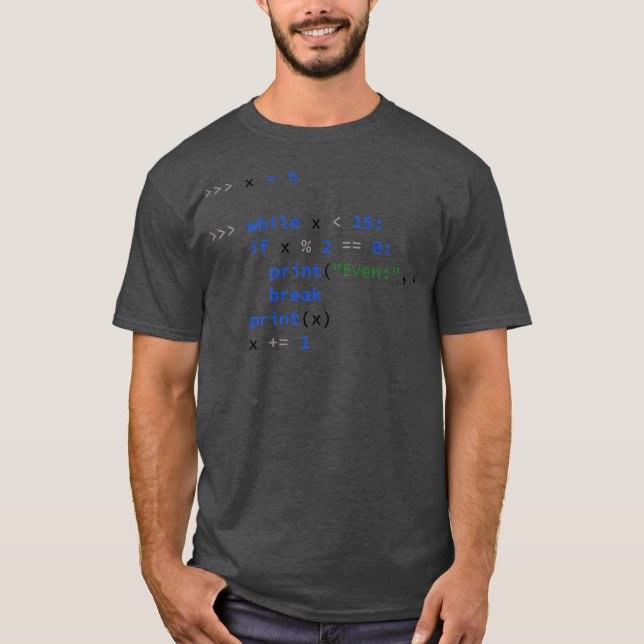 Funny Python Coding Dad Python Code Father Gift  T-Shirt (Front)
