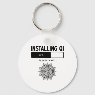 Funny Qigong Martial Arts Tai Chi Yoga Meditation Key Ring