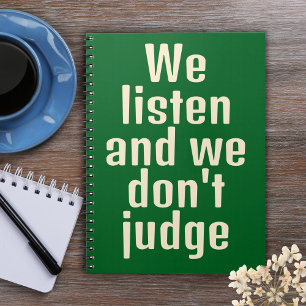 Funny qoutegreen notebook
