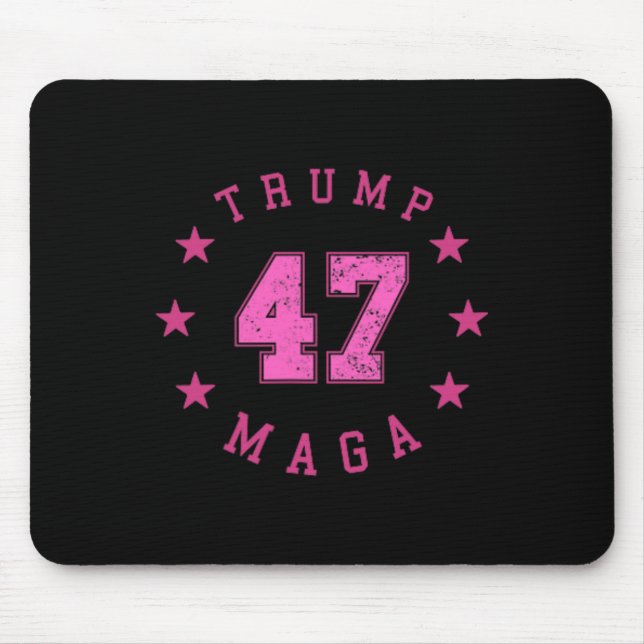 Funny Qr 45 47 Trump Inauguration 2025 Dance Code  Mouse Mat (Front)