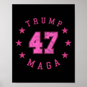 Funny Qr 45 47 Trump Inauguration 2025 Dance Code  Poster