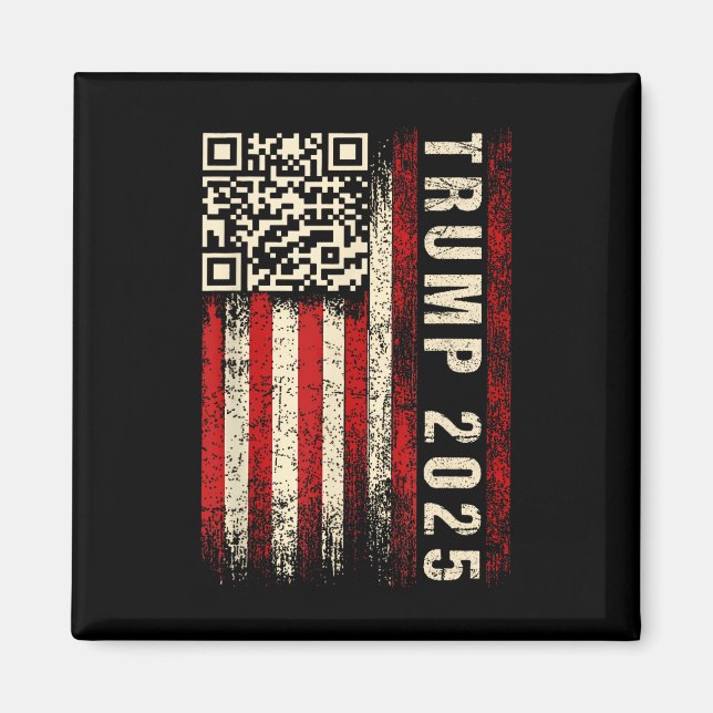 Funny Qr Donald Trump Dancing 4745 Code Video  Magnet (Front)