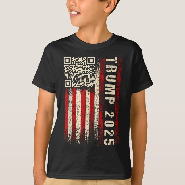 Funny Qr Donald Trump Dancing 4745 Code Video  T-Shirt (Front)