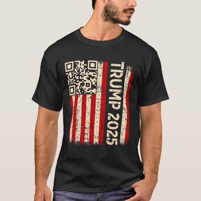Funny Qr Donald Trump Dancing 4745 Code Video  T-Shirt (Front)