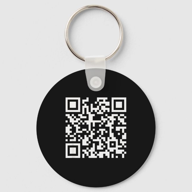 Funny Qr Don't Be A Little Btch Code Saying Quote  Key Ring (Front)