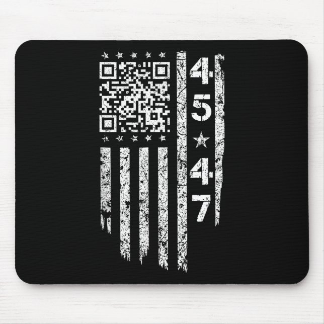Funny Qr He's Back President Trump Code  Mouse Mat (Front)