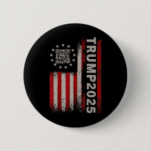 Funny Qr President Trump 4547 Tee Trump Dancing Co 6 Cm Round Badge