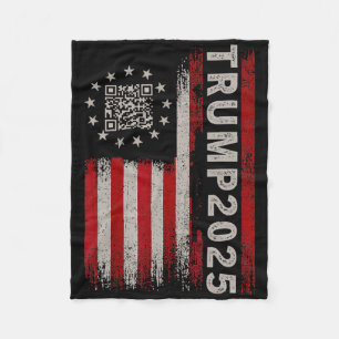 Funny Qr President Trump 4547 Tee Trump Dancing Co Fleece Blanket