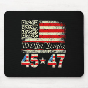 Funny Qr President Trump 4547 Tee Trump Dancing Co Mouse Mat