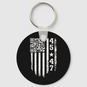 Funny Qr President Trump 4547 Trump Dancing Code Key Ring