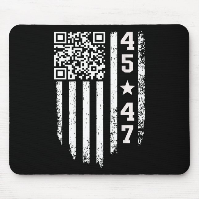 Funny Qr President Trump 4547 Trump Dancing Code  Mouse Mat (Front)