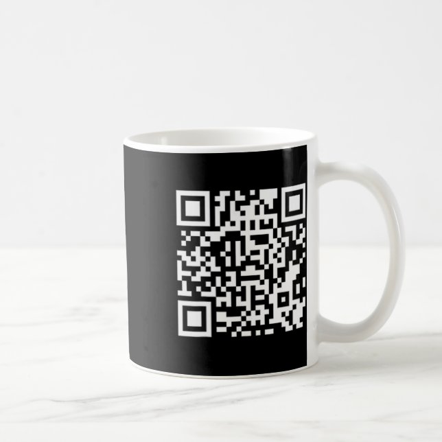 Funny Qr President Trump 4547 Trump Dancing Code P Coffee Mug (Right)