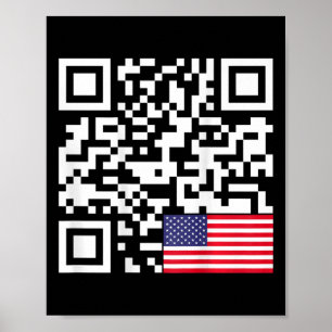 Funny Qr President Trump 4547 Trump Dancing Us Fla Poster