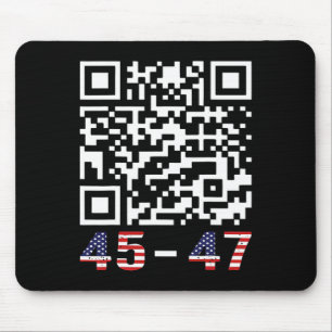 Funny Qr President Trump 45 47 Tee Trump Dancing C Mouse Mat