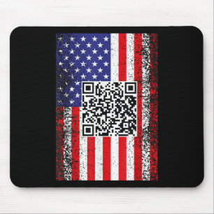Funny Qr President Trump Code Dance Mouse Mat