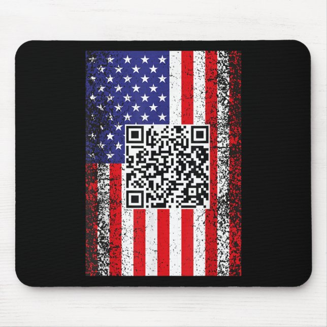 Funny Qr President Trump Code Dance  Mouse Mat (Front)