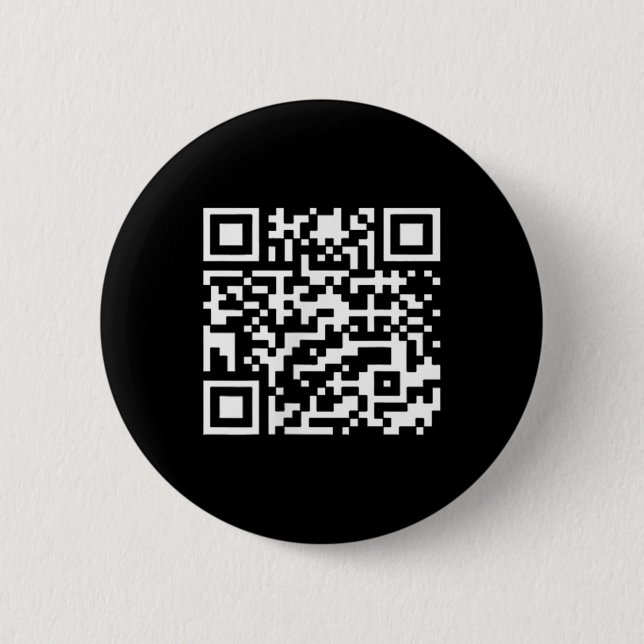 Funny Qr President Trump Dance Code _1  6 Cm Round Badge (Front)