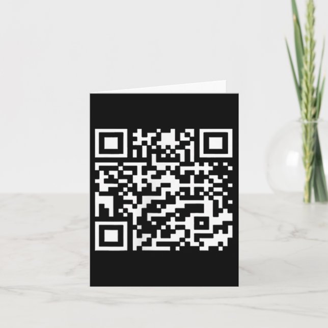 Funny Qr President Trump Dance Code _1  Card (Front)