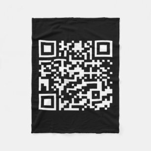 Funny Qr President Trump Dance Code _1 Fleece Blanket