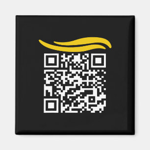 Funny Qr President Trump Dance Code 1 Magnet