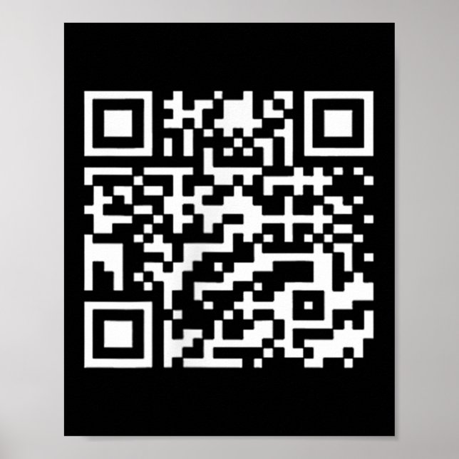 Funny Qr President Trump Dance Code _1  Poster (Front)