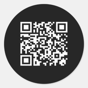 Funny Qr President Trump Dance Code 2025  Classic Round Sticker