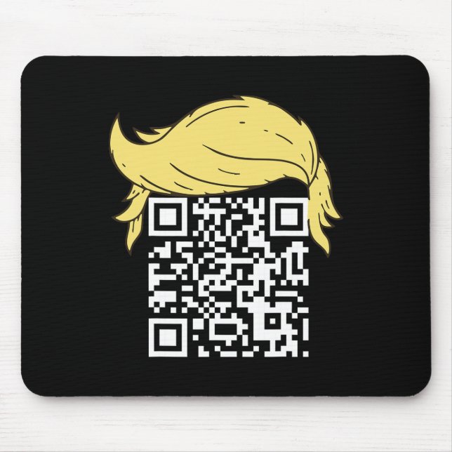 Funny Qr President Trump Dance Code 2  Mouse Mat (Front)