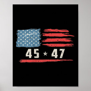 Funny Qr President Trump Dance Code 2 Side  Poster