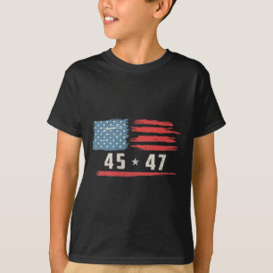 Funny Qr President Trump Dance Code 2 Side  T-Shirt