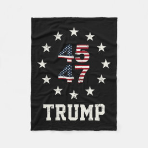 Funny Qr President Trump Dance Code 4547 (front An Fleece Blanket