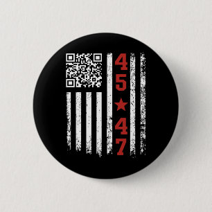 Funny Qr President Trump Dance Code 5 6 Cm Round Badge