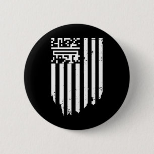 Funny Qr President Trump Dance Code  6 Cm Round Badge