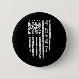 Funny Qr President Trump Dance Code  6 Cm Round Badge