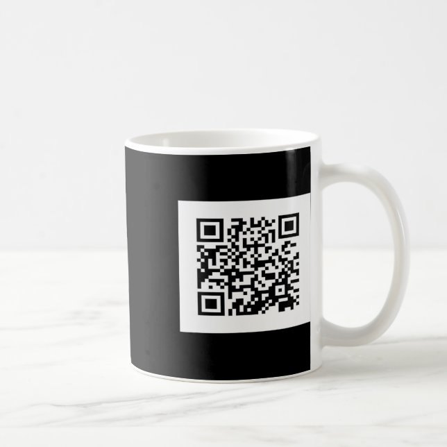 Funny Qr President Trump Dance Code 6  Coffee Mug (Right)