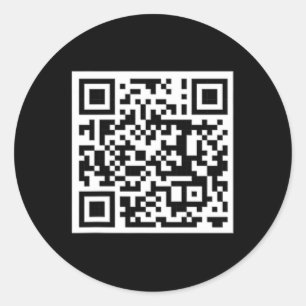 Funny Qr President Trump Dance Code 7  Classic Round Sticker