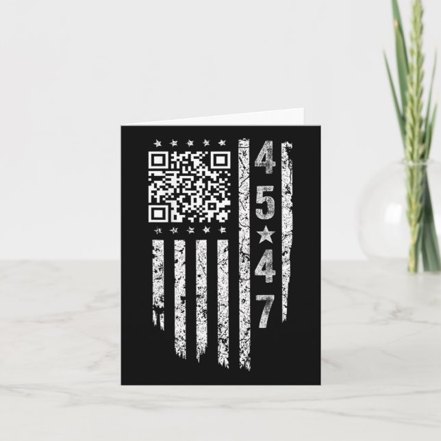 Funny Qr President Trump Dance Code  Card (Front)