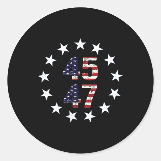 Funny Qr President Trump Dance Code  Classic Round Sticker (Front)