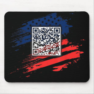 Funny Qr President Trump Dance Code Mouse Mat